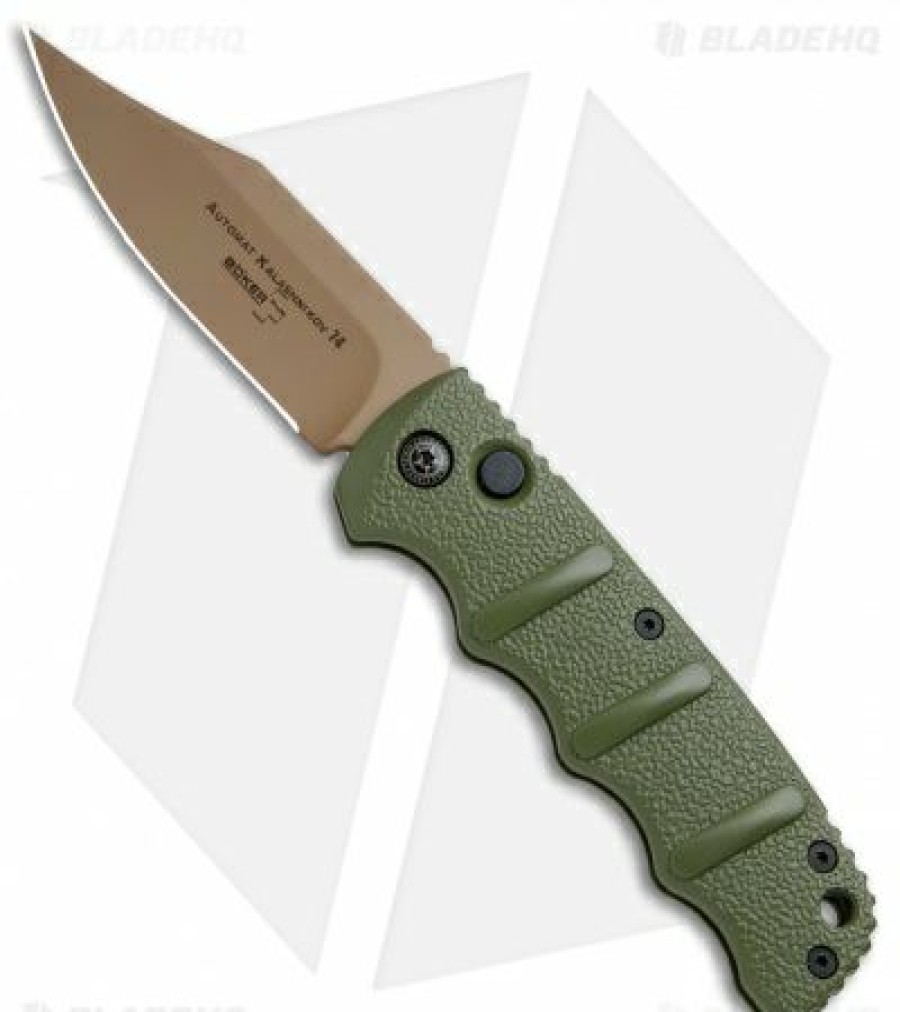 Knives Boker  | Boker Desert Warrior Kalashnikov Bowie Automatic Knife Od Green (D2 Copper) Cheap