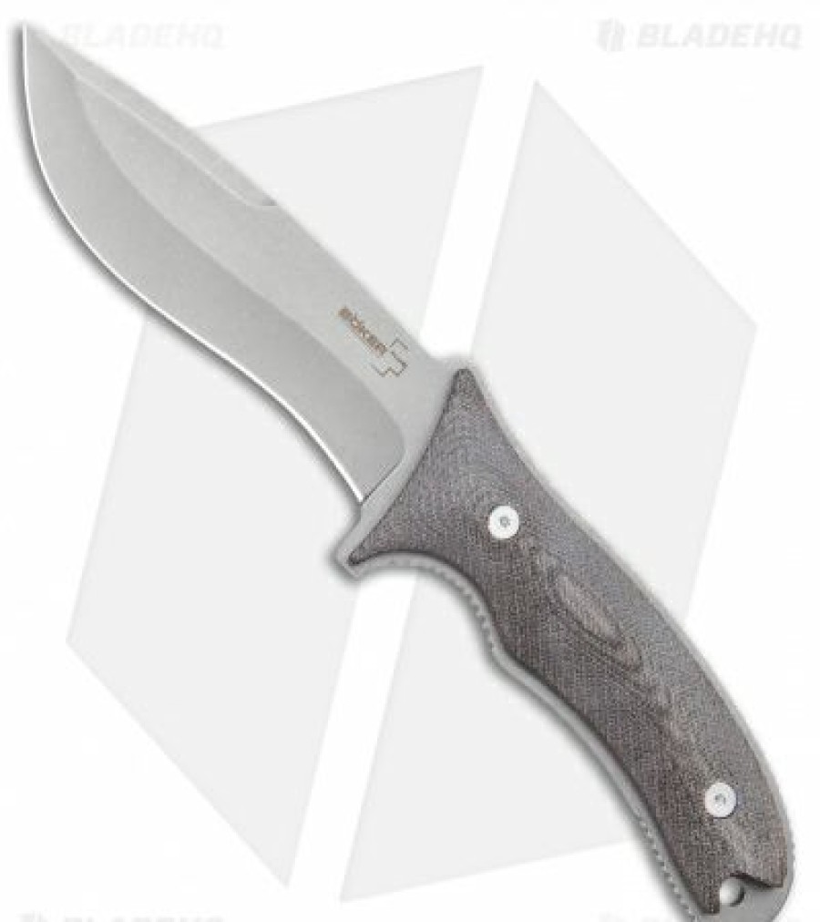 Fixed Blade Knives Boker  | Boker Plus Orca Gen 2 Pro Fixed Blade Gray Micarta (3.375″ Satin) 02Bo015 Online Discount