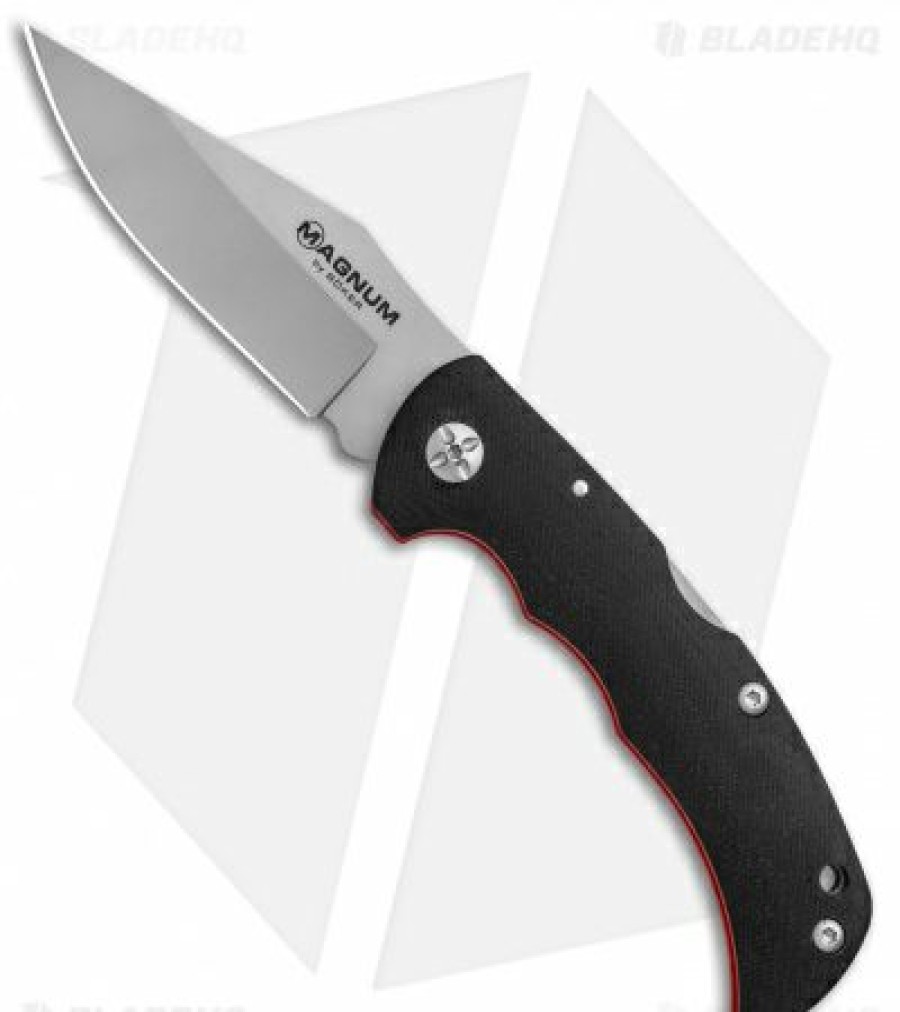 Pocket Knives Boker  | Boker Magnum Most Wanted Lockback Black G-10 (3.5″ Satin) 01Sc078 Top Selling