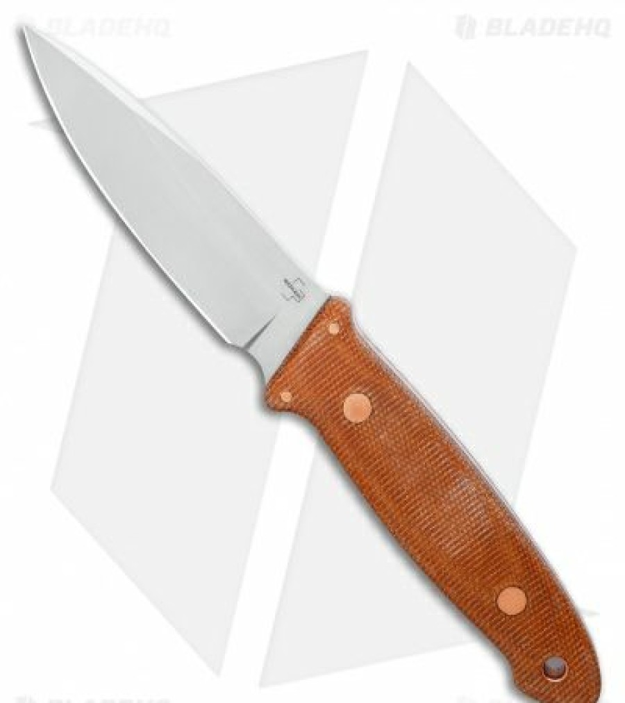 Fixed Blade Knives Boker  | Boker Plus Burnley Cub Pro Fixed Blade Knife Brown Micarta (3.75″ Satin) 02Bo029 Outlet Sale